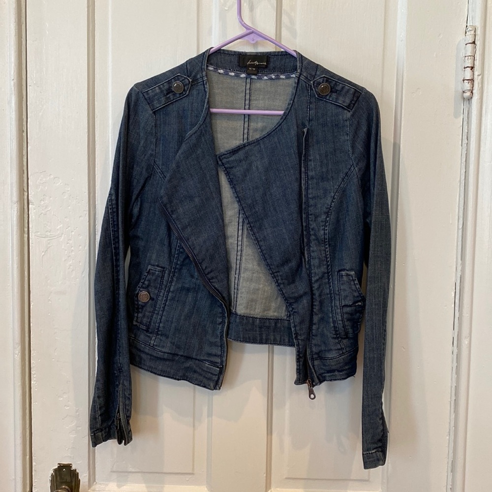 Forever 21 Denim Moto Jacket